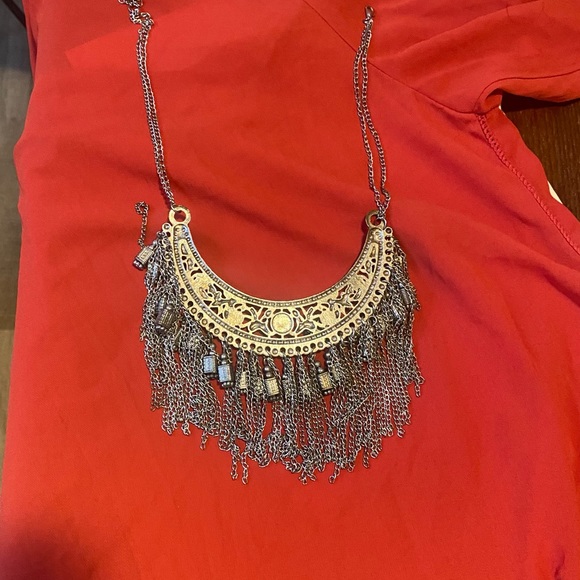 Beautiful Indian oxidised metal necklace - Picture 2 of 2